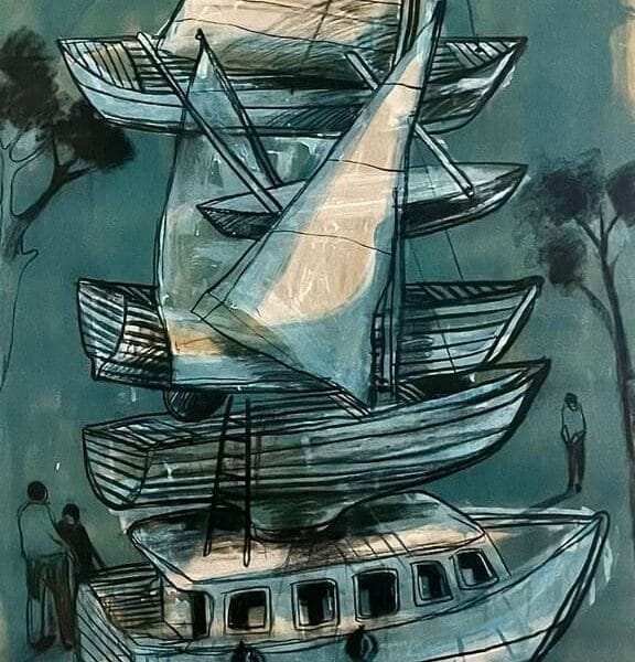 KCHO - 2023 - MIXTA SOBRE LIENZO - 210 X 110 CM